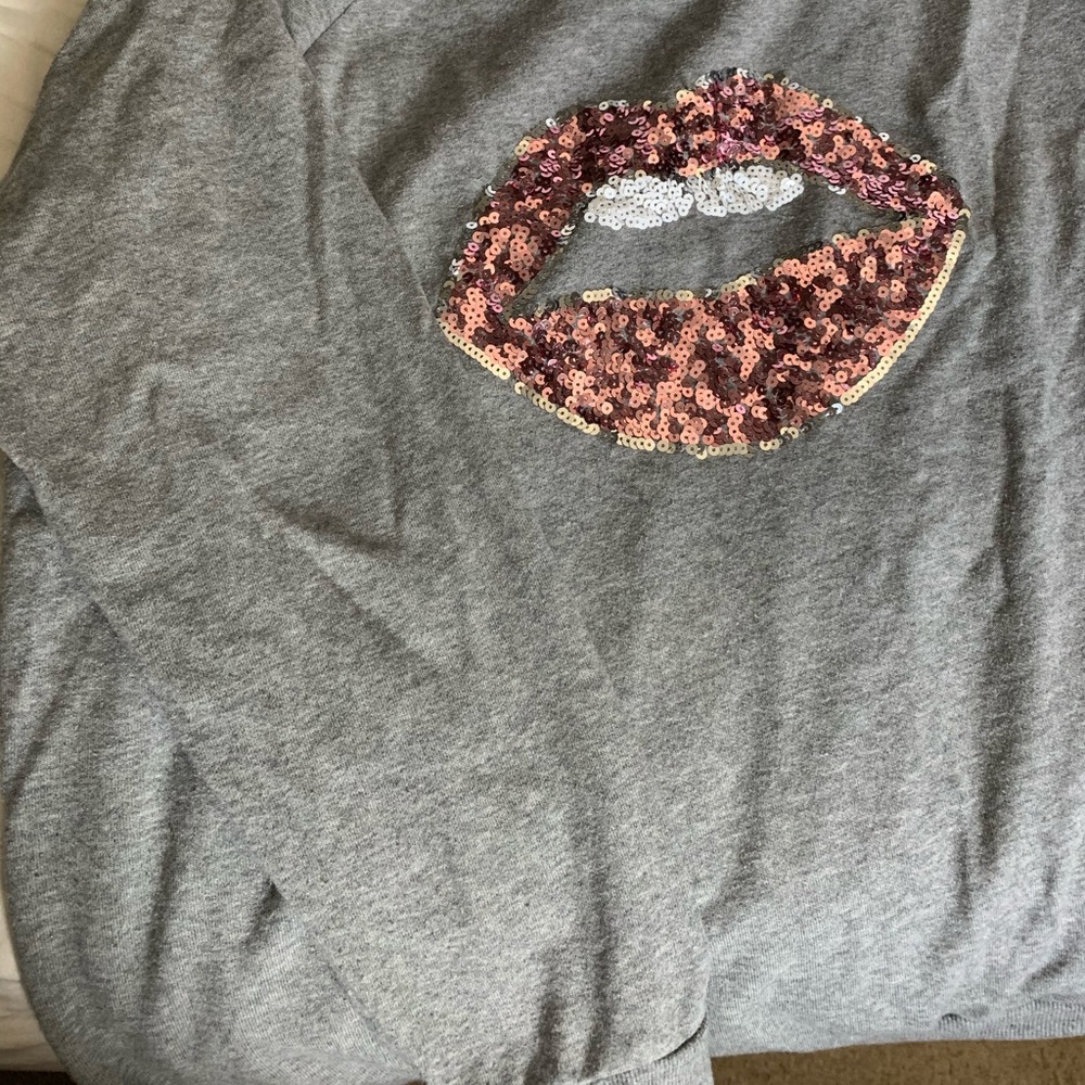 Torrid size 3 Grey off the shoulder sweatshirt